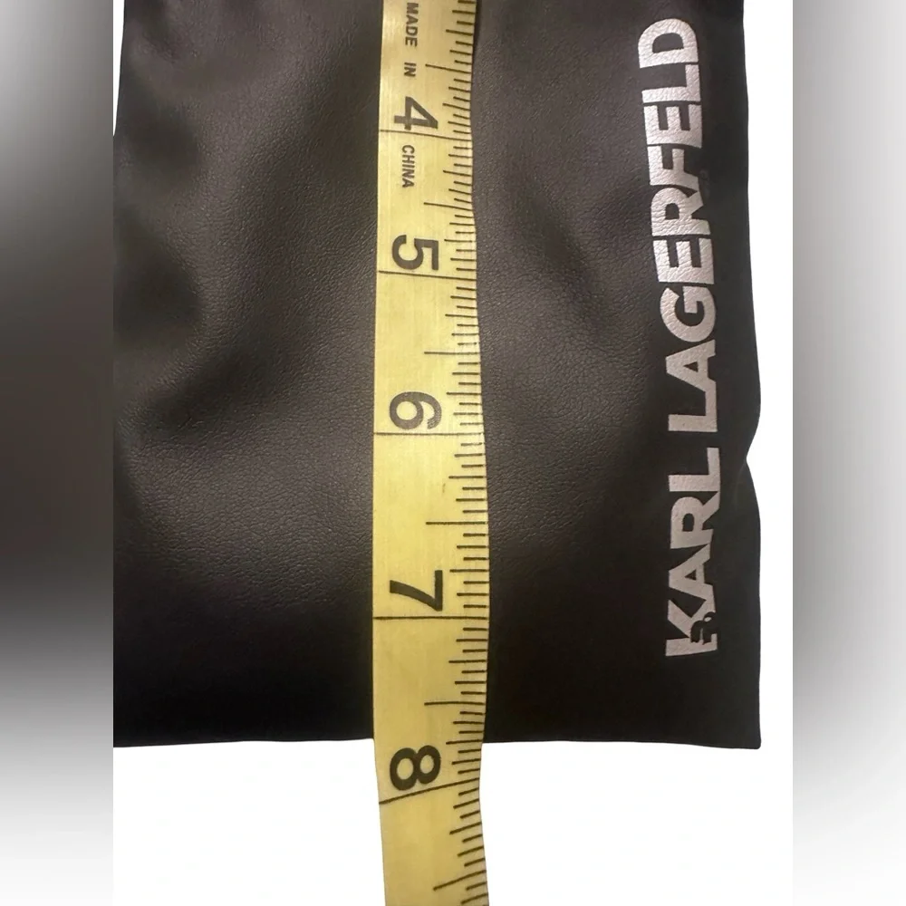 Karl Lagerfeld Padded Soft Satin Draw String Bag For accessories Glasses